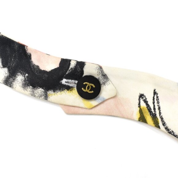 Authentic CHANEL Vintage 1995 CC Halter Neck Comic Print Swimsuit Flare Dress - Picture 5 of 8